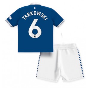Everton James Tarkowski #6 Hemmaställ Barn 2023-24 Kortärmad (+ Korta byxor)